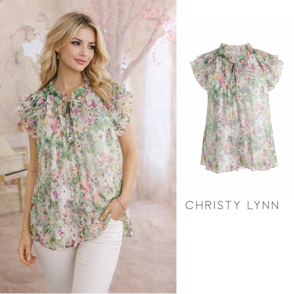 Christy Lynn Jacky Top - Berry Garden